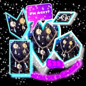 Handmade Indian Head Necklace & Earrings